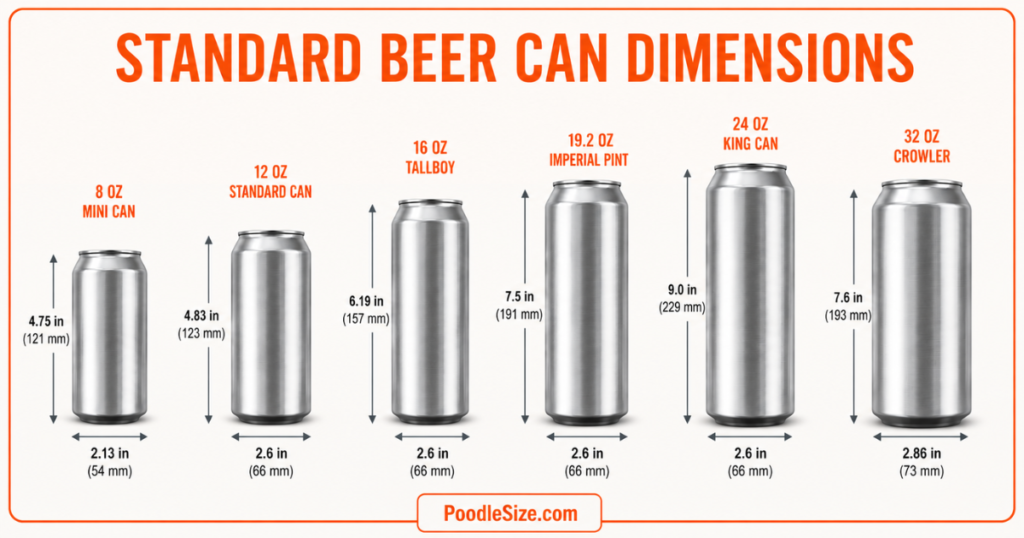 standerd-beer-can-dimensions